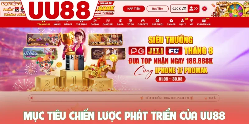 Mục tiêu chiến lược phát triển của UU88